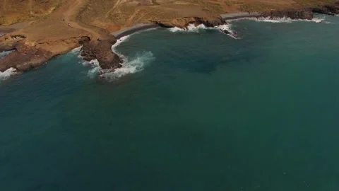 Ocean waves along a rocky coast. Stock Footage 237484854