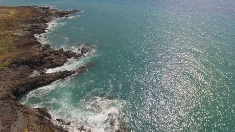 Ocean waves along a rocky coast. Stock Footage 237485891