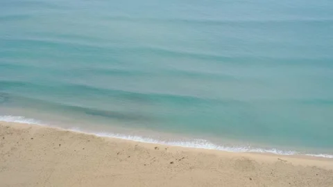 Ocean waves and beach aerial view, natural background. Stock Footage 278206232