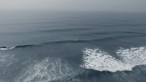 Ocean waves and beach, Cotonou Stock Footage 87061132