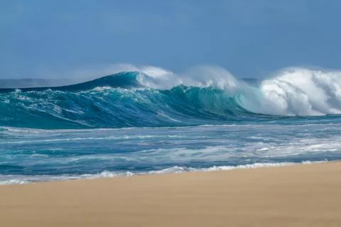 Ocean waves and beach Stock Photos