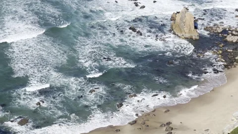 Ocean Waves and Cliffs at Cabo da Roca Stock Footage 314946371