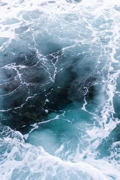 Ocean waves and rocks view Stock Photos