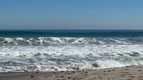 Ocean Waves and Surffers Stock Footage 230997097