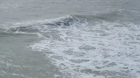 Ocean waves and whitewater Stock Footage 132138646
