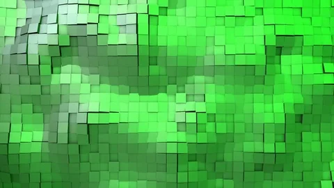 Ocean Waves of Animated Abstract Cubes Stock Footage 72301778