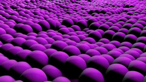 Ocean Waves of Animated Abstract Spheres Stock Footage 72315188