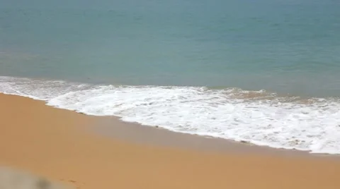 Ocean Waves on Beach Stock Footage 8666059