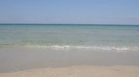 Ocean Waves on the Beach Stock Footage 23222383