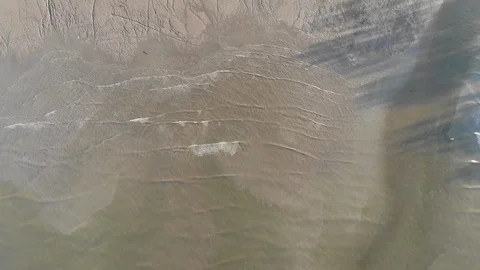 Ocean waves on the beach Stock Footage 107353460