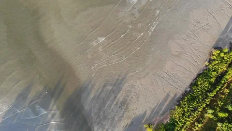 Ocean waves on the beach Stock Footage 107353478