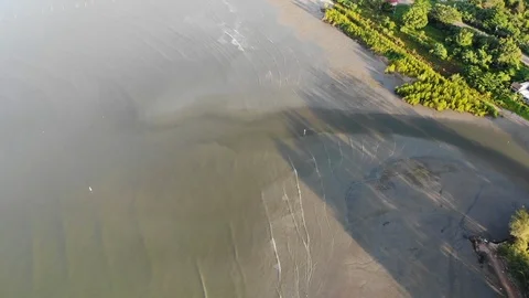 Ocean waves on the beach Stock Footage 107353495