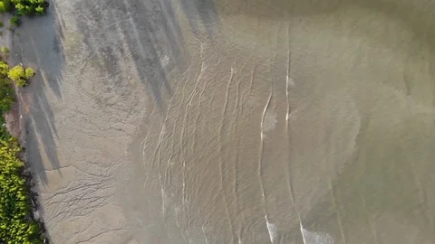 Ocean waves on the beach Stock Footage 107353769