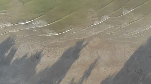 Ocean waves on the beach Stock Footage 107353822