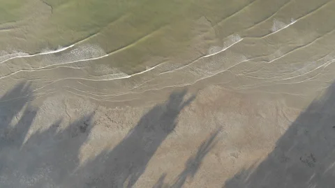 Ocean waves on the beach Stock Footage 107354120