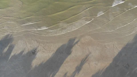 Ocean waves on the beach Stock Footage 107354289