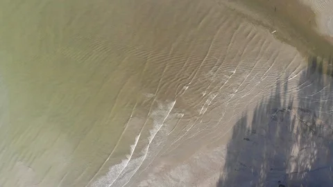 Ocean waves on the beach Stock Footage 107450596