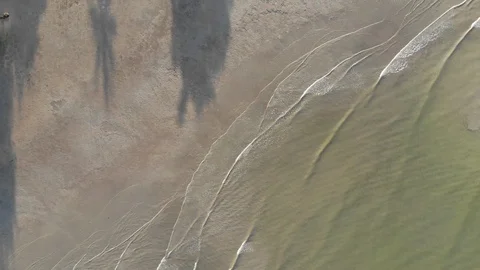 Ocean waves on the beach Stock Footage 107450671