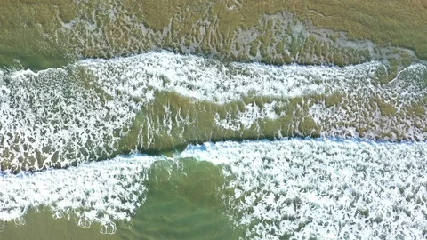 Ocean waves on the beach 스톡 동영상 120462325