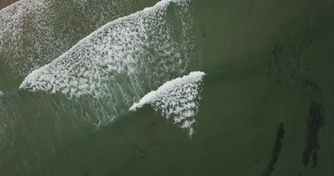 Ocean waves on beach Stock Footage 122012216