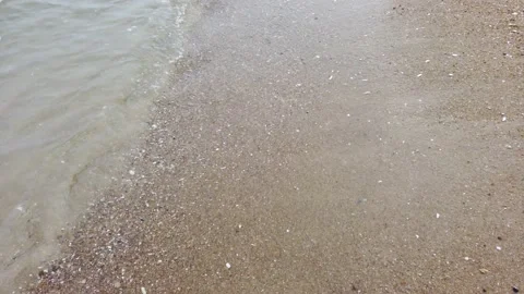 Ocean waves on the beach Stock Footage 232122384