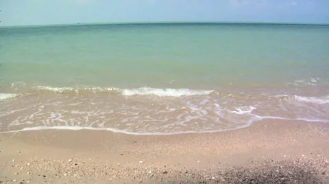 Ocean Waves to the Beach Koh Samui Video stock 38609805