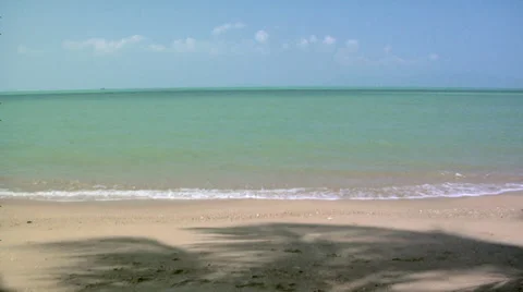 Ocean Waves to the Beach Koh Samui Video stock 38609848