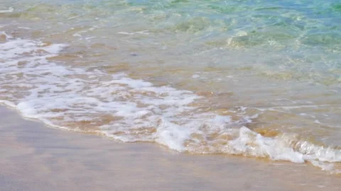 Ocean Waves On a Beach In Madagascar Stock Footage 137790251