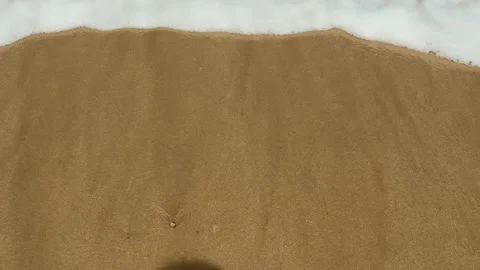 Ocean Waves on the Beach Sand Stock Footage 311353981