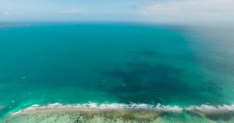Ocean waves in Boracay, Philippines. Stock Footage 266920314