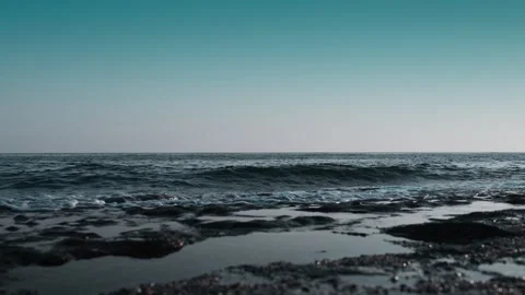 Ocean Waves Breaking Stock Footage 339705035