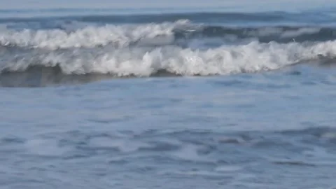Ocean Waves Breaking On Hokkaido Beach Stock Footage 340113342