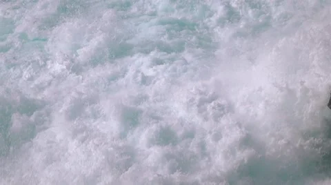 Ocean Waves Breaking on Rock Stock Footage 60051479