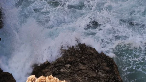 Ocean Waves. Cabo do Inferno, Portugal Stock Footage 101956801
