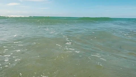Ocean waves at camera Stock Footage 246855136
