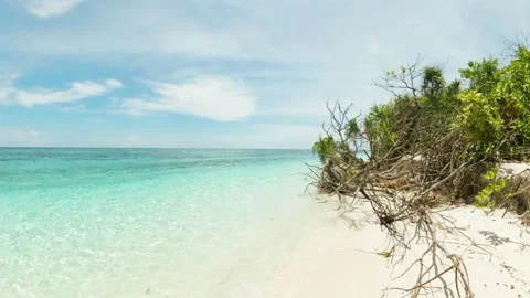 Ocean waves in Camiguin, Philippines. Mantigue Island. Stock Footage 301944441