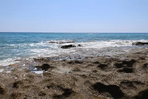 Ocean waves coastline. Stock-Fotos