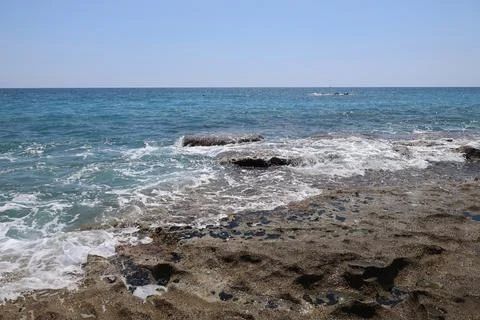 Ocean waves coastline. Stock Photos