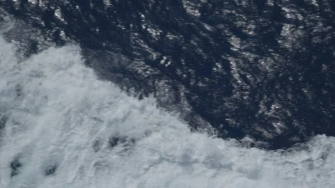 Ocean Waves Crash against Ship Stock Footage 331270532