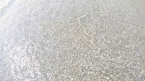 Ocean waves crashing against an empty beach Stock Footage 103268354