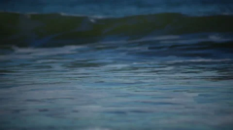 Ocean Waves Crashing on Beach Stock Footage 32714120