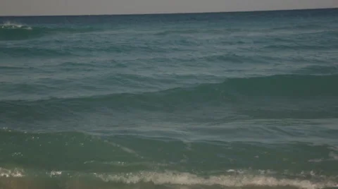 Ocean Waves Crashing On Beach Stock Footage 64637130