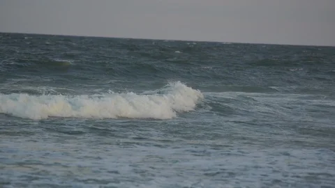 Ocean Waves Crashing Onto Beach Stock Footage 92709998