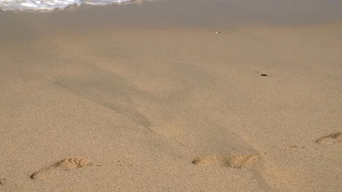 Ocean waves crashing on a beach Stock Footage 93782234