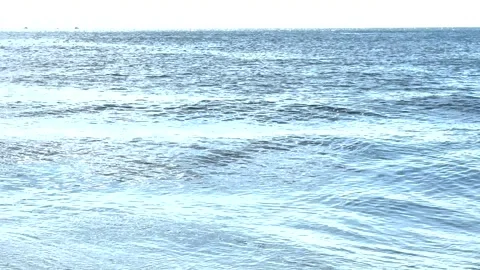 Ocean Waves Crashing on the Coast of Long Island Stock Footage 344913777