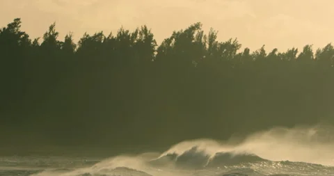 Ocean Waves Crashing Video stock 262107120