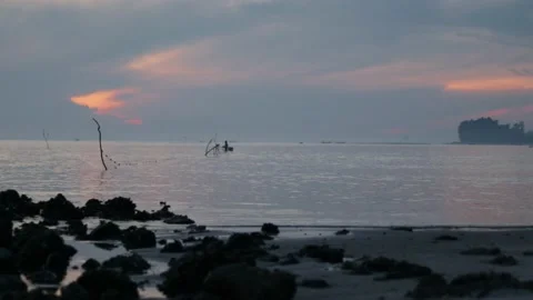 Ocean waves crashing on sand beach Stock Footage 181094275