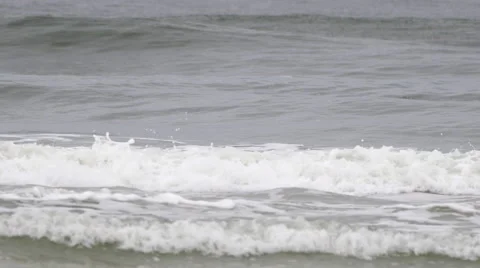 Ocean Waves Crashing in the Sea Stock Footage 61967751