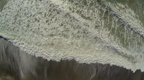 Ocean Waves From Directly Overhead 库存影片 47411585
