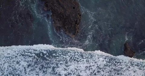 Ocean waves. Drone footage. Stock Footage 92883350